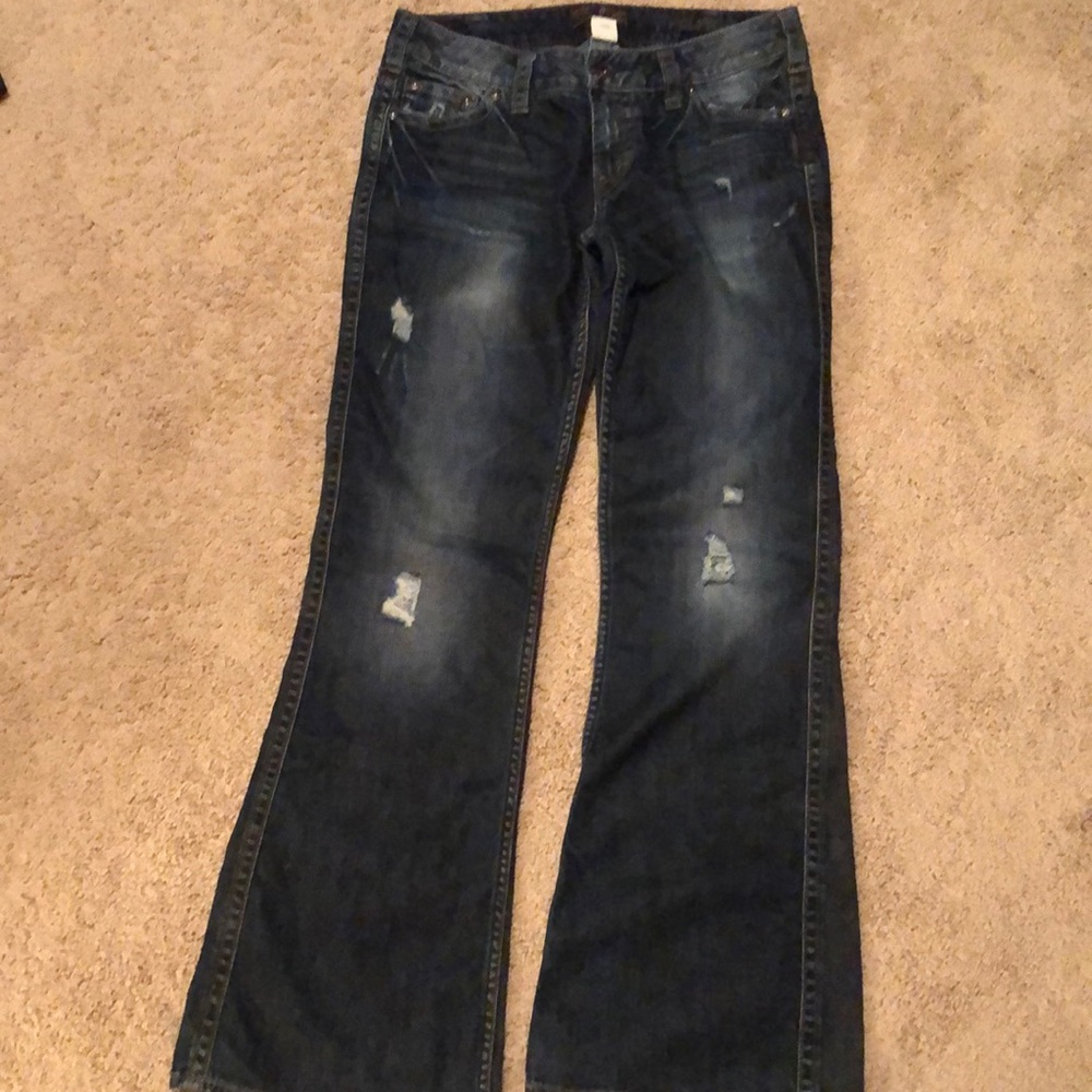 Silver bootcut jeans